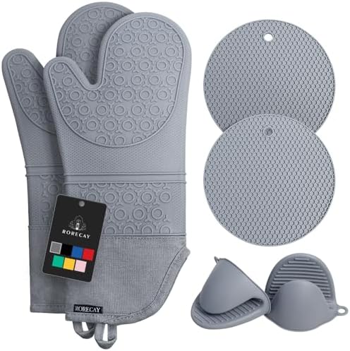 Rorecay Oven Mitts and Pot Holders Sets