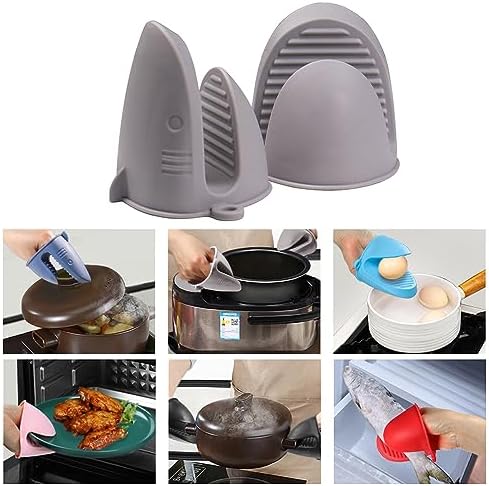Heat-Resistant Silicone Oven Mitts for Air Fryer