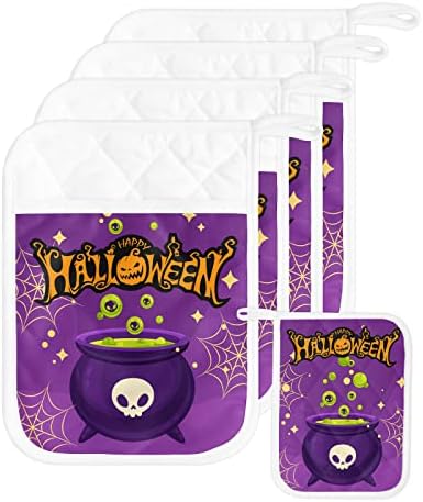 Festive Halloween Witch Pot Holders