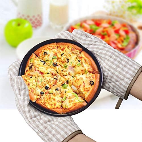 Jennice House 5pc Heat Resistant Cotton Oven Mitts and Pot Holders Set