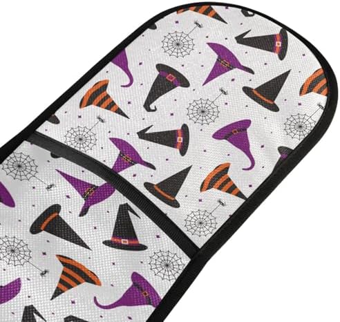Double Oven Mitts Halloween Witch Hats Heat Resistant Oven Glove