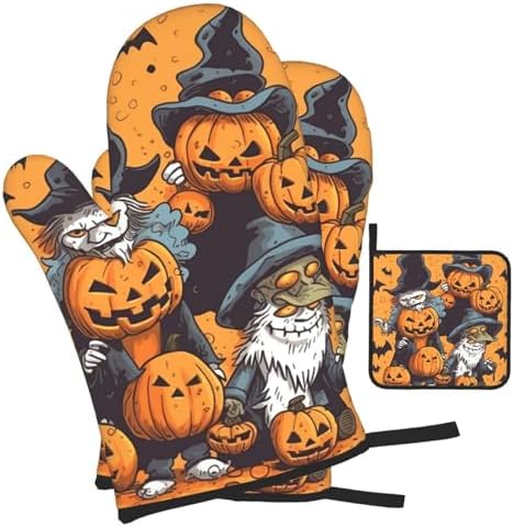 Pecan Family Oven Mitt Set for Heating Cooking and Baking