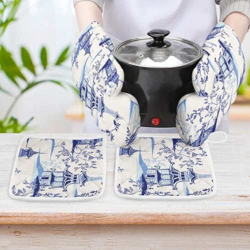 Heat-Resistant Oven Mitts Pot Holders