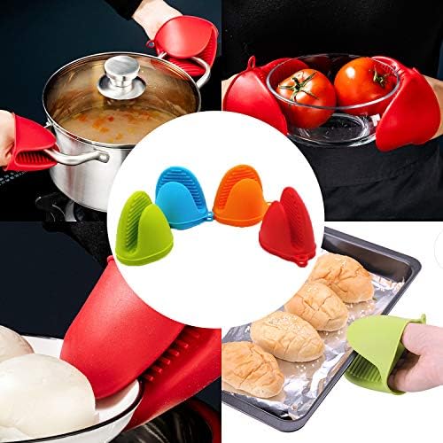 NEPAK 4 Pairs Silicone Oven Mitts