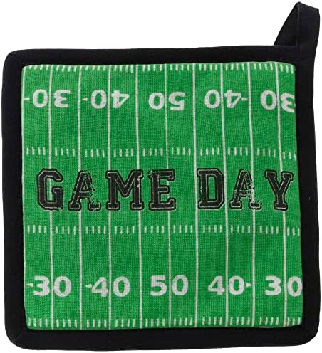 Oven Mitt Pot Holder Set Football Fever