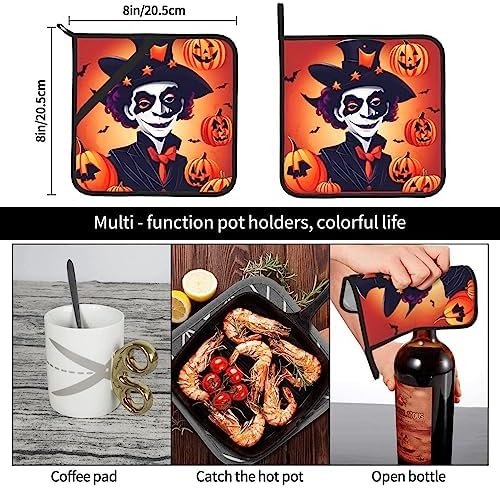 Halloween Fun Heat-Resistant Non-Slip Potholders for Safe Kitchen Experiments