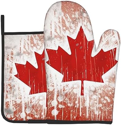 Canada Flag Oven Mitts Pot Holders Set