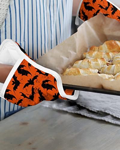 JasmineM Halloween Bat Potholders Set
