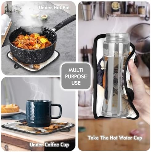 Aglebo Halloween Oven Mitts Pot Holders Set of 2 1