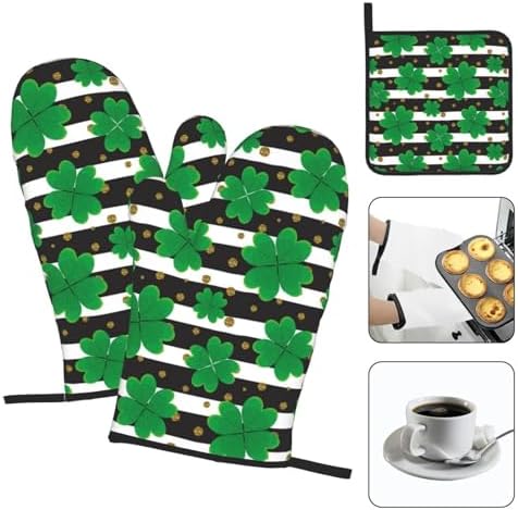 St Patricks Day 3 Piece Oven Mitt Set