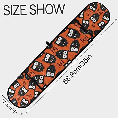 Halloween Owl Boo Double Oven Mitt Heat-Resistant Kitchen Gloves