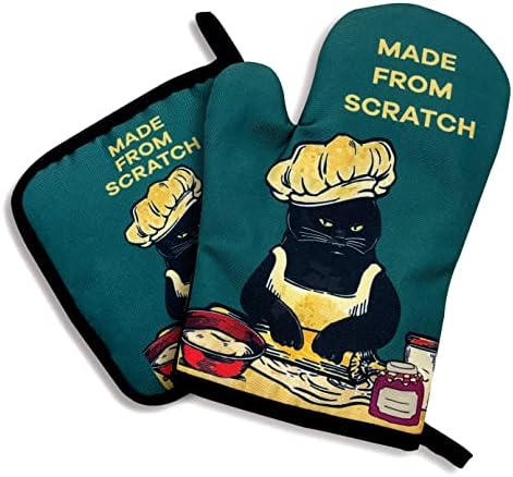 Two-Piece Oven Mitt Set for Cooking