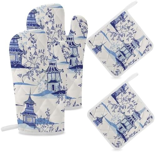 Heat-Resistant Oven Mitts Pot Holders