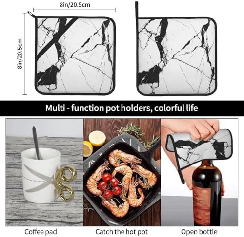 Safe Cozy 2-Pack Pot Holder Set for Kitchen Heating Cooking