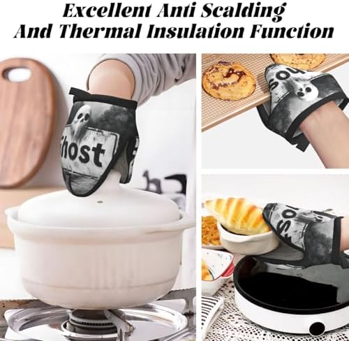 Halloween Mini Silicone Oven Mitts Heat Resistant Kitchen Gloves