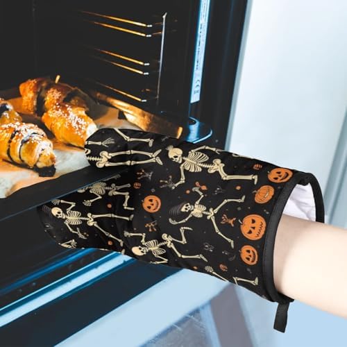 Trick or Treat Halloween Oven Mitts Potholders Set of 2