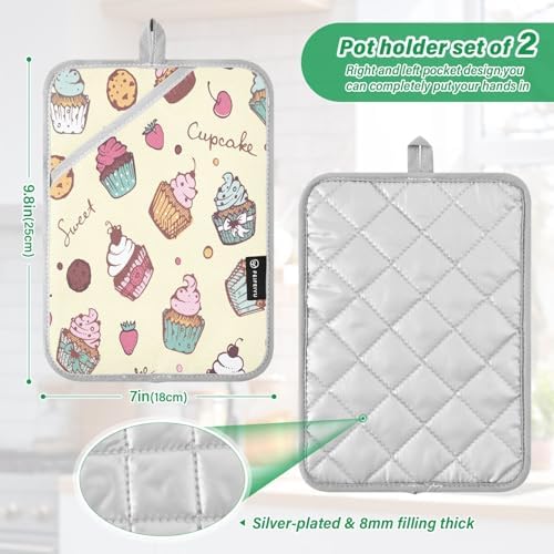 Perfect for Baking Heat-Resistant Potholders for Ovenmitts