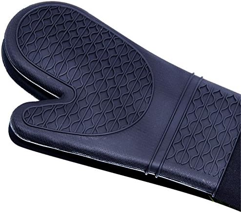 Heat-Resistant Silicone Oven Mitts with Extra Long Protection