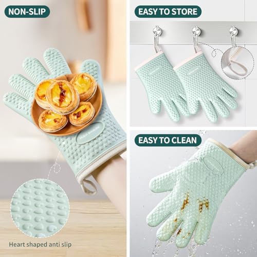 MAD SHARK Heat-Resistant Silicone Oven Mitts
