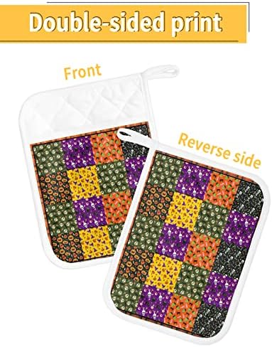 Happy Halloween Heat-Resistant Potholders for Kitchen Safety