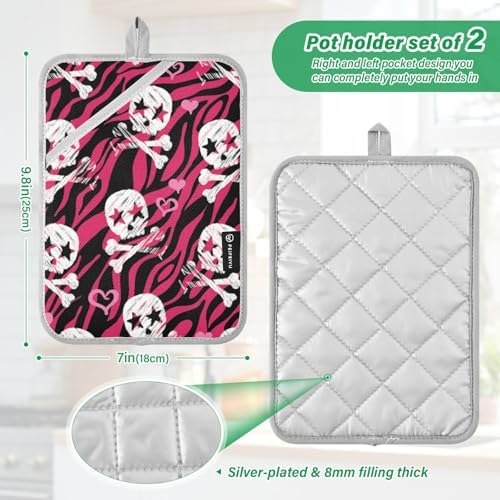 Trick or Treat Safe Spooky Halloween Potholders