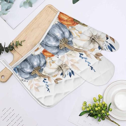 Wohuny Heat-Resistant Oven Mitts for Fall
