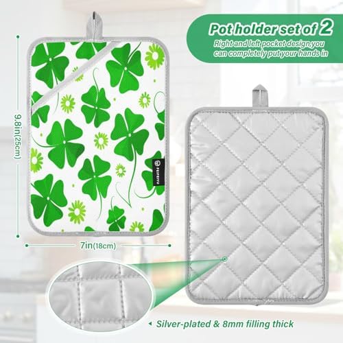 Spring Green Heat Resistant 2-Pack Pot Holder