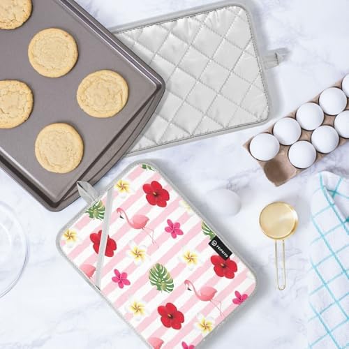 Kcldeci 2 Pack Heat Resistant Oven Mitts and Pot Holders