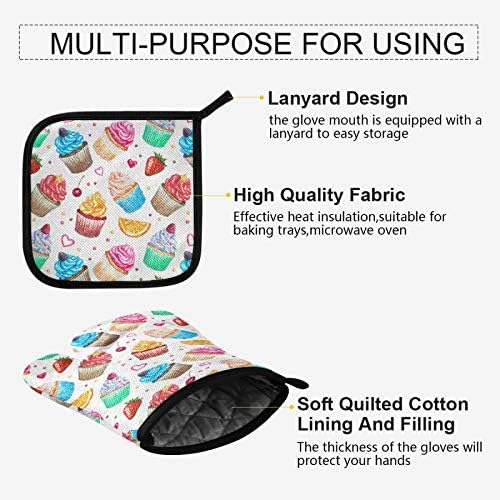 Aflyko Heat Resistant Oven Mitt Potholder Set