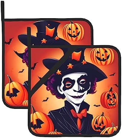 Halloween Fun Heat-Resistant Non-Slip Potholders for Safe Kitchen Experiments