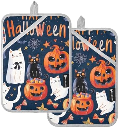 GAI enlarged Halloween Themed Oven Pot Holders Set of 2