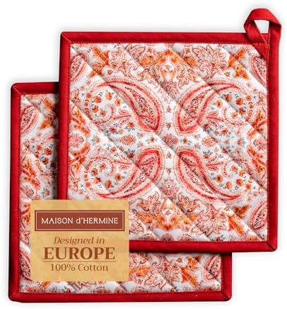 Maison d Hermine 8x8 Cotton Potholder Set of 2