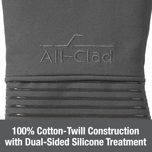 Sturdy Heat-Resistant Oven Mitt for 500F Soft Machine Washable