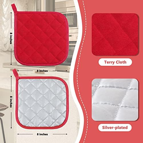 Joyhalo 4-Piece Heat Resistant Pot Holders Set