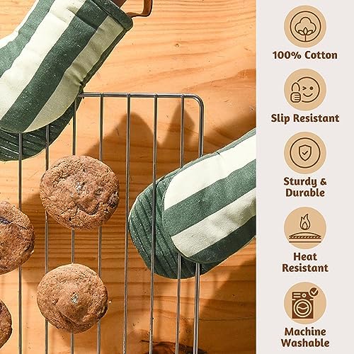 Folkulture Mini Oven Mitts Heat Resistant 575 x 9 Set of 2