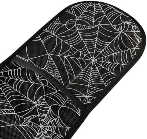 Halloween Spooky Spider Web Oven Mitts for Baking Grilling and More
