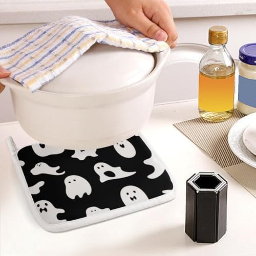 Scarecacked Halloween Goth Oven Mitts Coasters Set