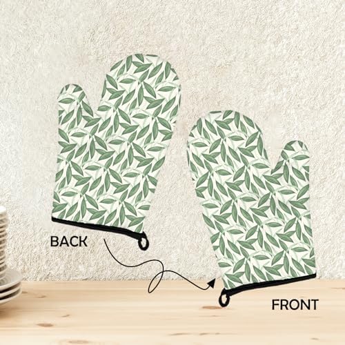 Safe Heat-Resistant Summer Plant Oven Mitts Potholders Set