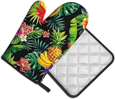 Aoojanu Tropical Fruit Oven Mitts Pot Holders 2 Set