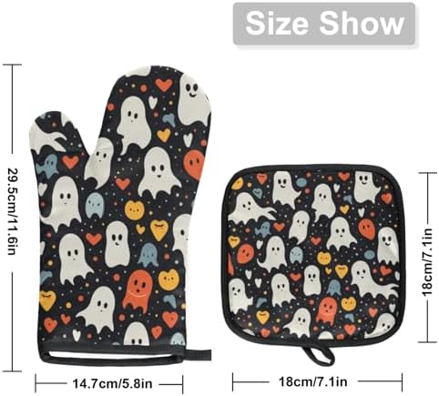 Halloween Party Ghost Oven Mitts