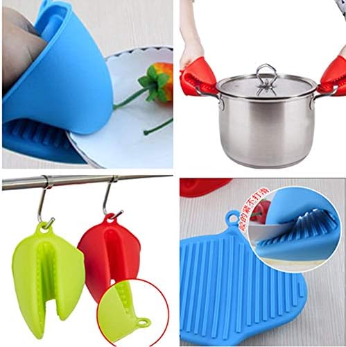 Thick Silicone Oven Gloves Heat-Resistant Antiskid 428F Protection 2-Pack