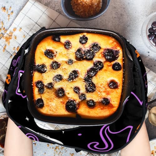 Halloween Skull Heat-Resistant Oven Mitts