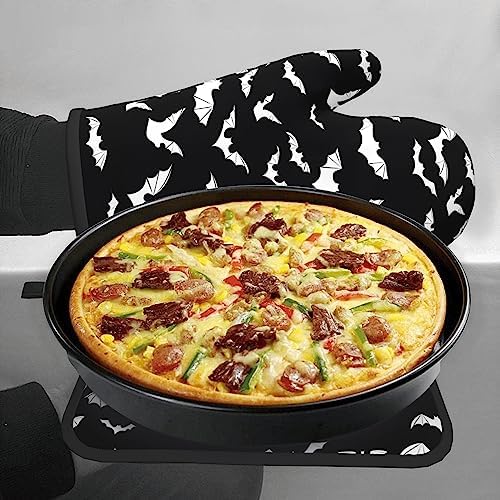 Oven Mitt Pot Holder Set for BBQ Cooking