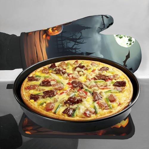 Oven Mitt Pot Holder Set for Baking Grilling
