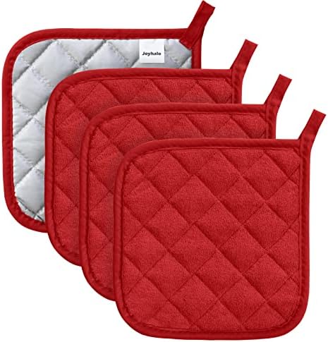 Joyhalo 4-Piece Heat Resistant Pot Holders Set