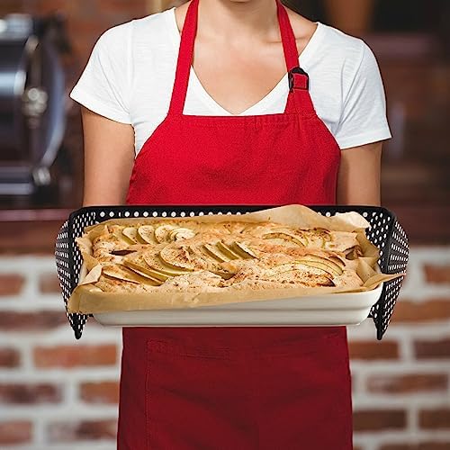 Double Oven Mitts Protect Hands