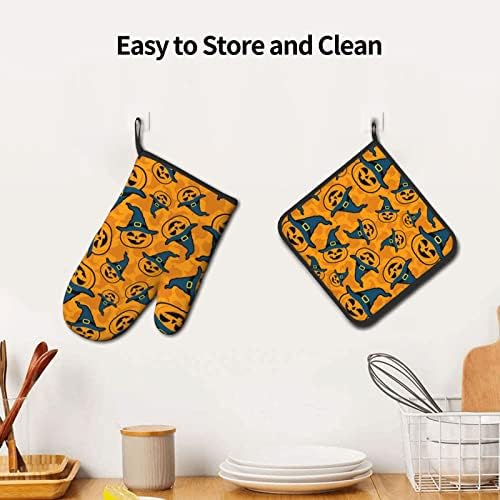 Halloween Heat-Resistant pumpkin Pot Holders Oven Mitts