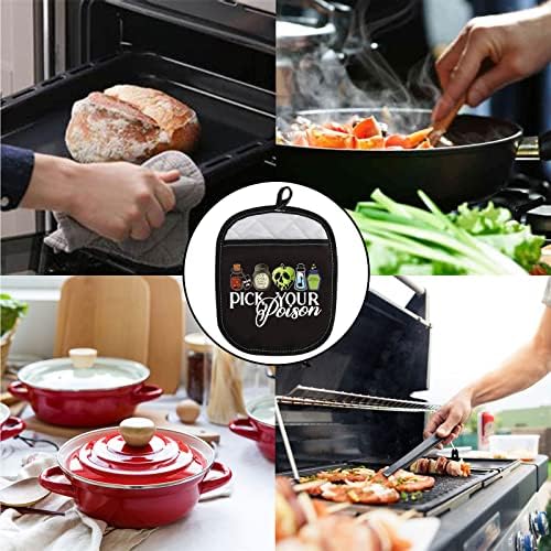 ZJXHPO Halloween Pick Your Poison witch Pot Holder Gift for Villains