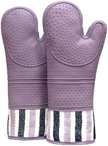 Heat-Resistant Oven Mitt Pair