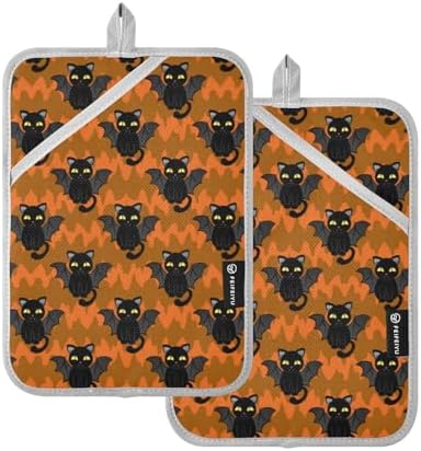 Pumpkin Batcheloring Pot Holder Set